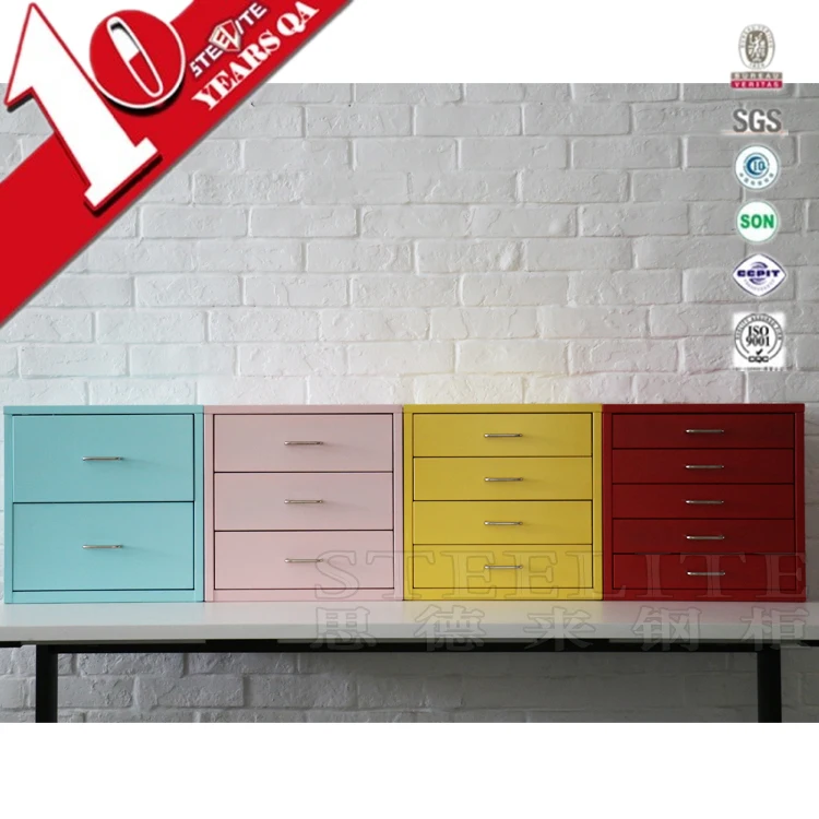 Steel furniture cabinet living room steel file storage unit desktop drawers cabinet