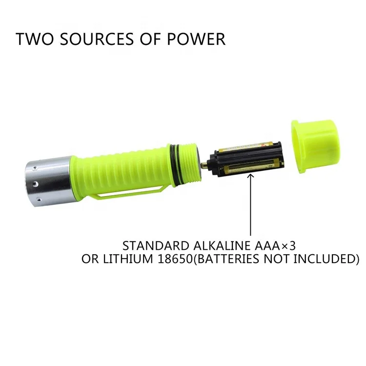 Fishing Boat Submarine Light Handheld Underwater Waterproof Torch Night Snorkeling Lamp L2 T6 Led Scuba Diving Flashlight