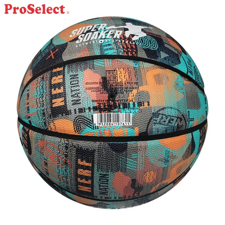 Proselect High Performance Green Outside Freestyle Basketball Ball