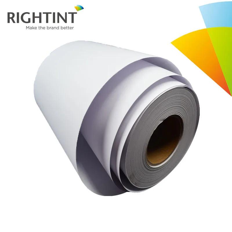 Hot sale self adhesive semi gloss coated paper in A4 or roll size