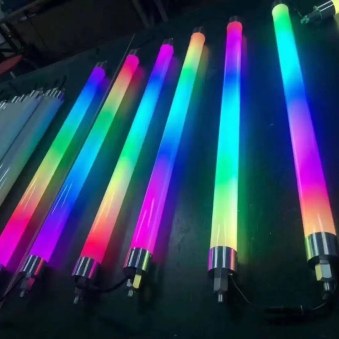 Открытый IP65 RGB полноцветный светодиодный пиксельный трубчатый светильник DMX для светодиода сценический бар