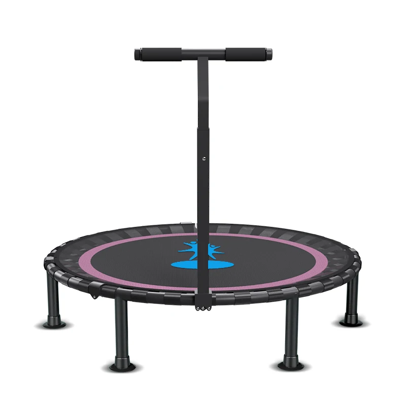 Factory Direct Selling Trampoline with Adjustable Handle  Indoor or Outdoor Jump Sports for Indoor and Outdoor use Fitness Tramp