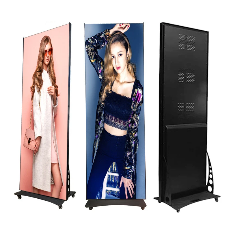 Colorful Hd Poster Screen 4g Wifi Video Poster Digit Led Display Stand Store Showing Led Screens