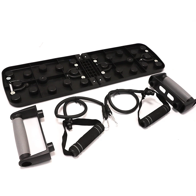 Amyup multifunctional portable fitness home training foldable push-up stand with tension band set