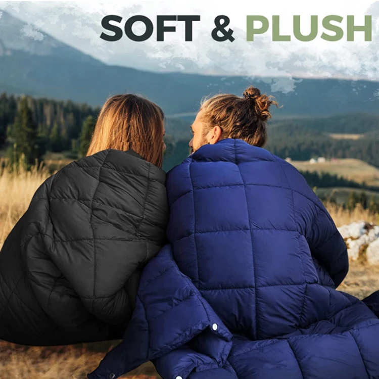 Hot Sale Light Outdoor Puffy Outdoor Camping Blanket Hiking Warm Camping Blankets