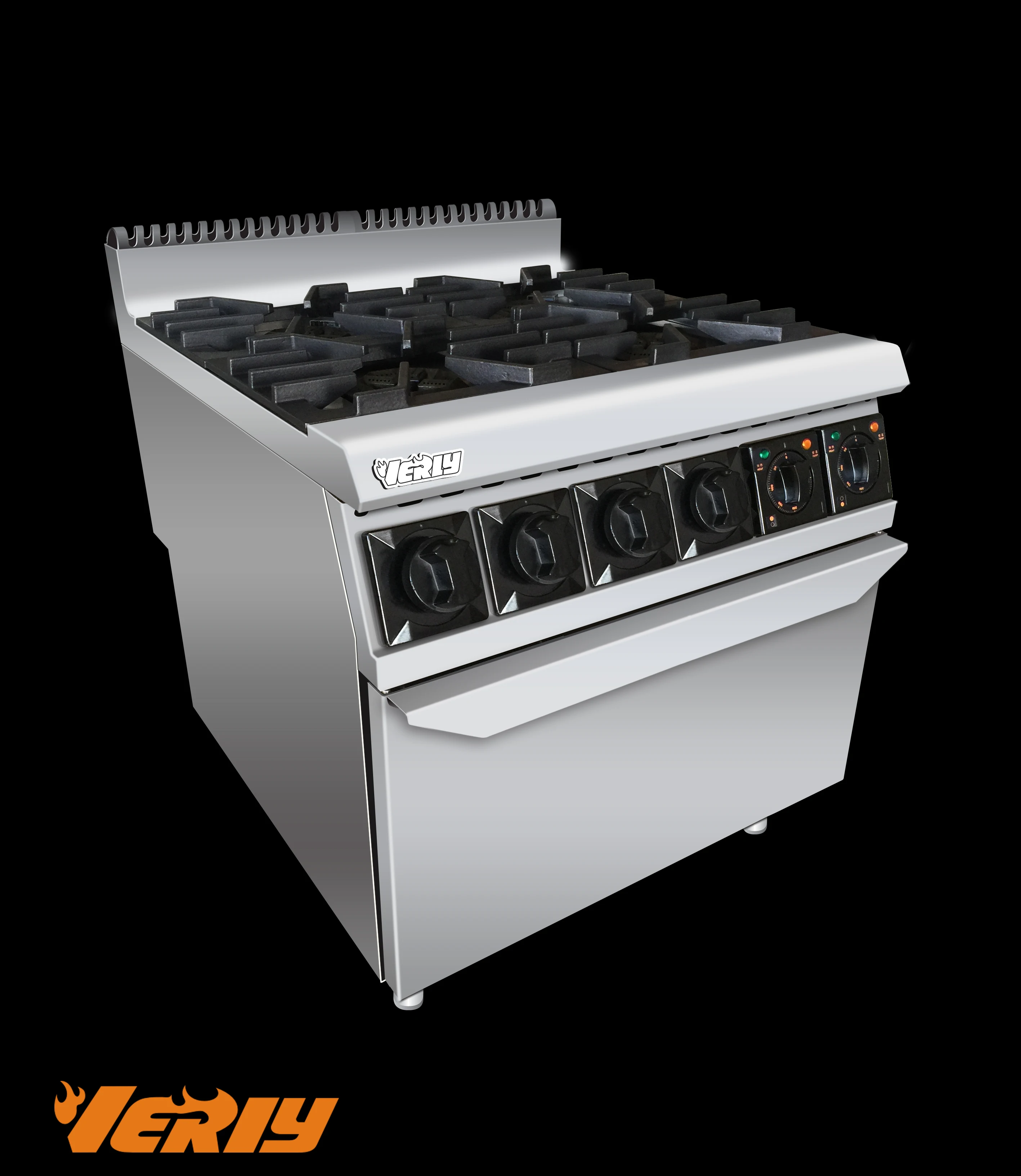 Gas Cooking Range with 4 Burner & Electric Oven CR-BO-918