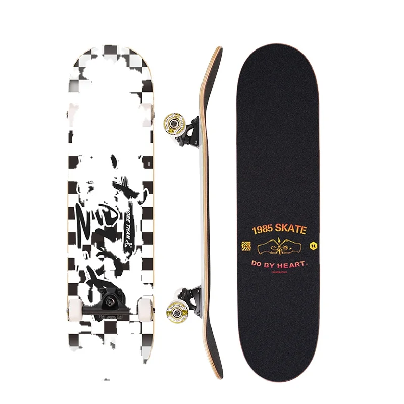 Bestselling skateboard 80 * 20 children and adults PU shock absorbing wheels with customizable patterns