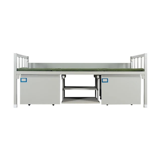 School Steel Bunk Bed Cama De Tres Pisos Dormitory Modern Student Iron Triple Bunk Ded Metal Steel Pipe Steel bed Bunk Bed