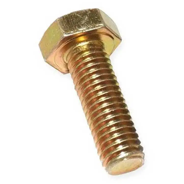 Wholesale Bolt  Yellow Zinc DIN933 / DIN931 High Strength M8 M10 M12 Hex Bolt