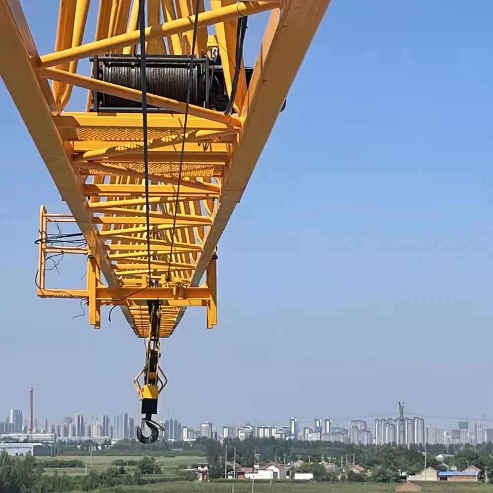 Construction Used Tower Crane Arm length 65 Meters 12 Tons Tower Crane