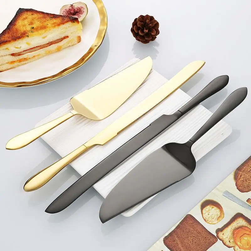 Top Sale Stainless Steel Wedding Tableware Party Bread Knife Wedding Cake Cutting Knife Set