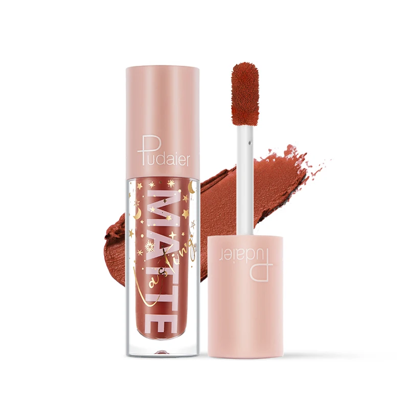 Wholesale Nude Matte Liquid Lipstick Waterproof Long Lasting Moisturizing Lipgloss Lip Makeup Cosmetics OEM Private Label