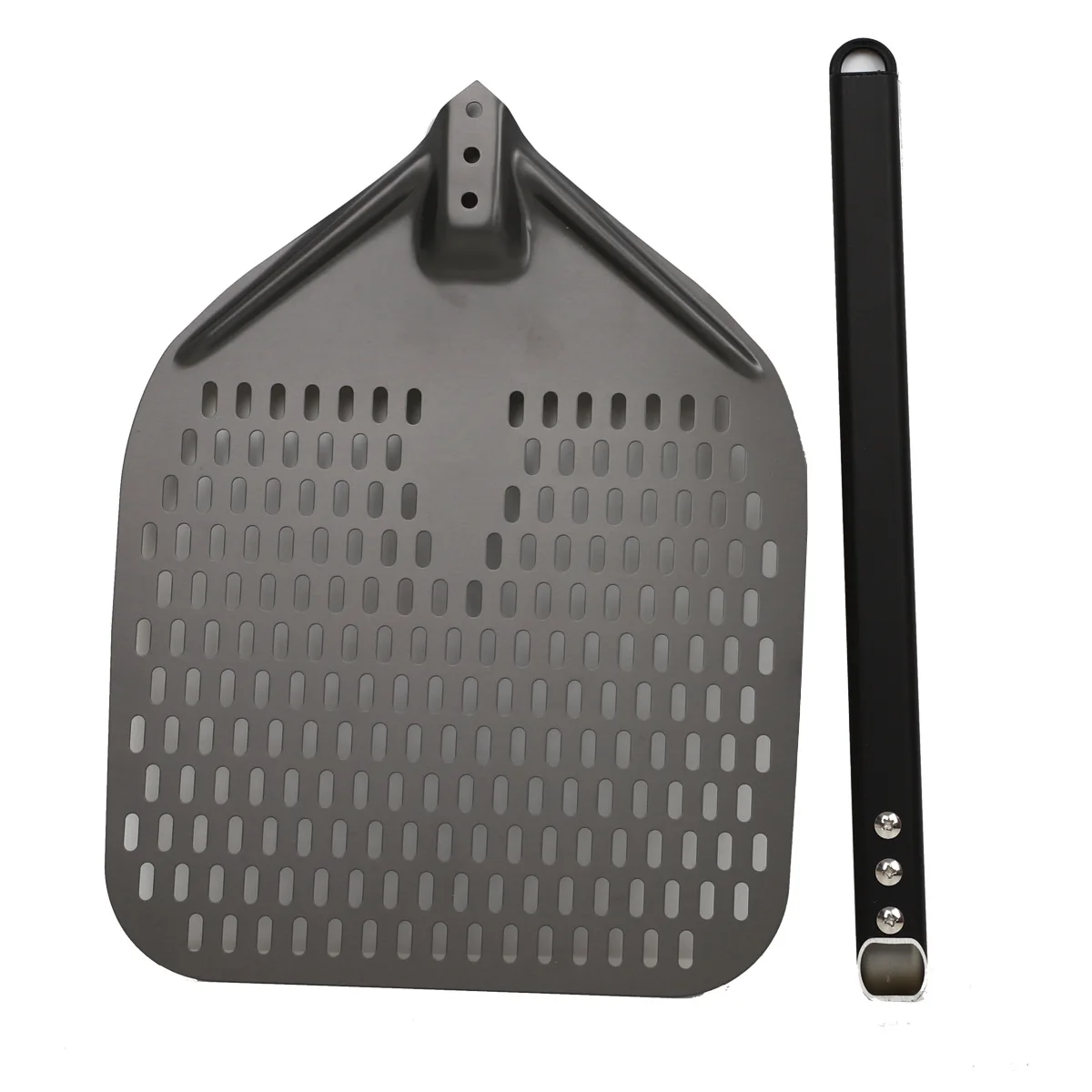 12-inch non-stick perforated aluminum pizza transfer shovel stainless steel semi-round knife Baking tool set