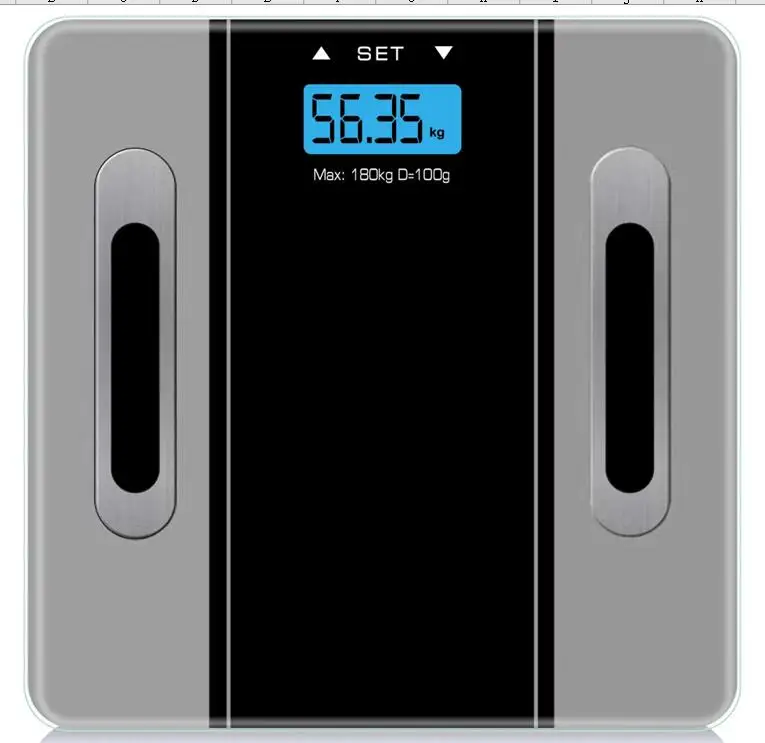 Body Fat Scale Digital Body Analysis Weighing Scale 180kg Weight 10 Persons BMI
