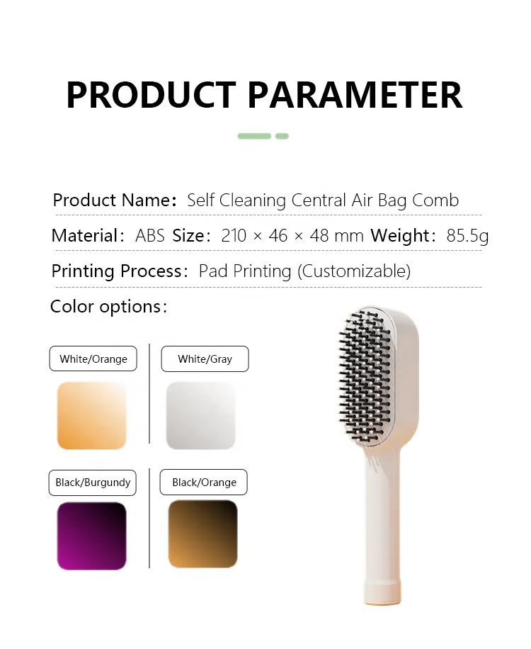 New Self Cleaning Hair Brush for Unisex 3D Air Cushion Massager Brush Airbag Massage Shaping Comb Massage Anti-Static Brush