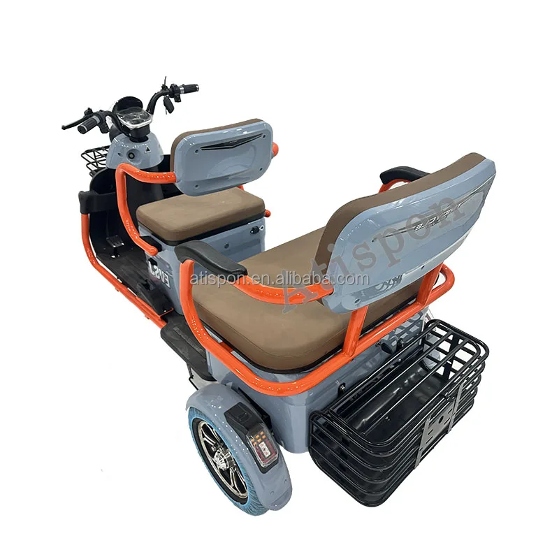 New 3 Wheel Tricycle Adult Trike Small Leisure Urban Leisure Electric Scooter Moped Electric Bicycle