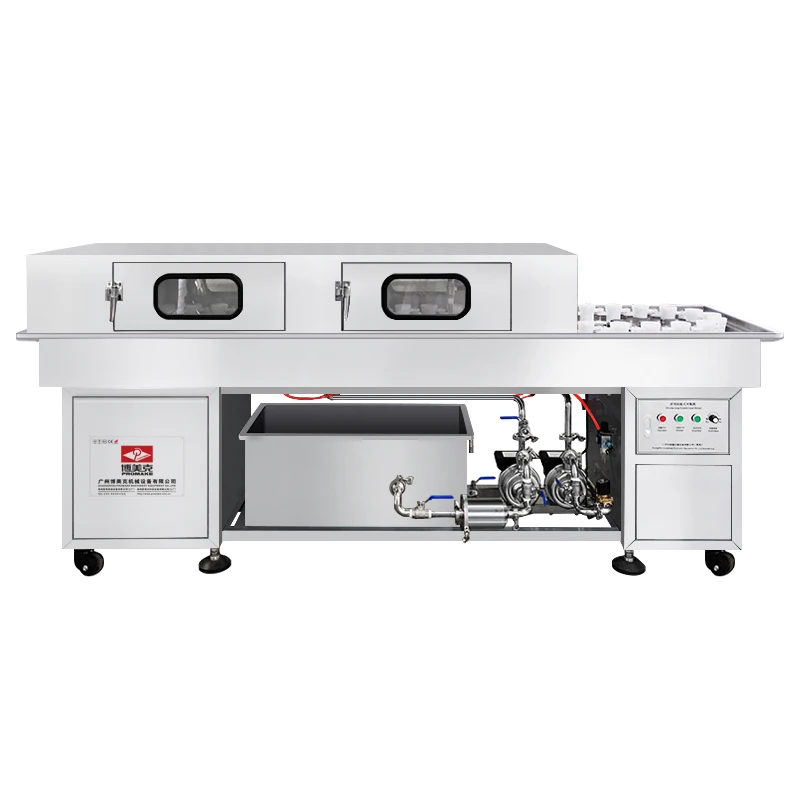 New Product Double Row Touch Screen Intermittent Rinser Bottle Washing Machine