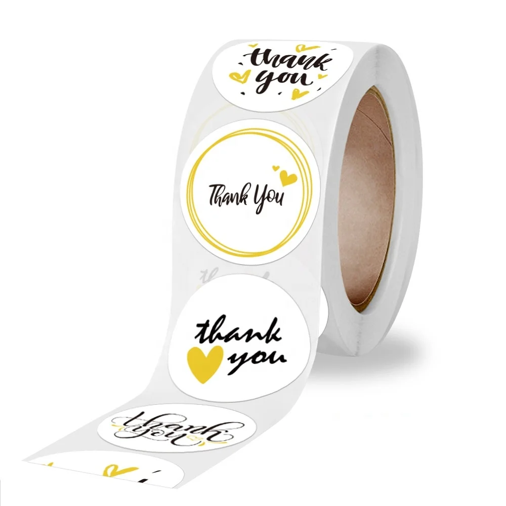 Custom Logo Printing Roll Transparent Labels Clear Gold Foil Self Adhesive Private Sticker Printing