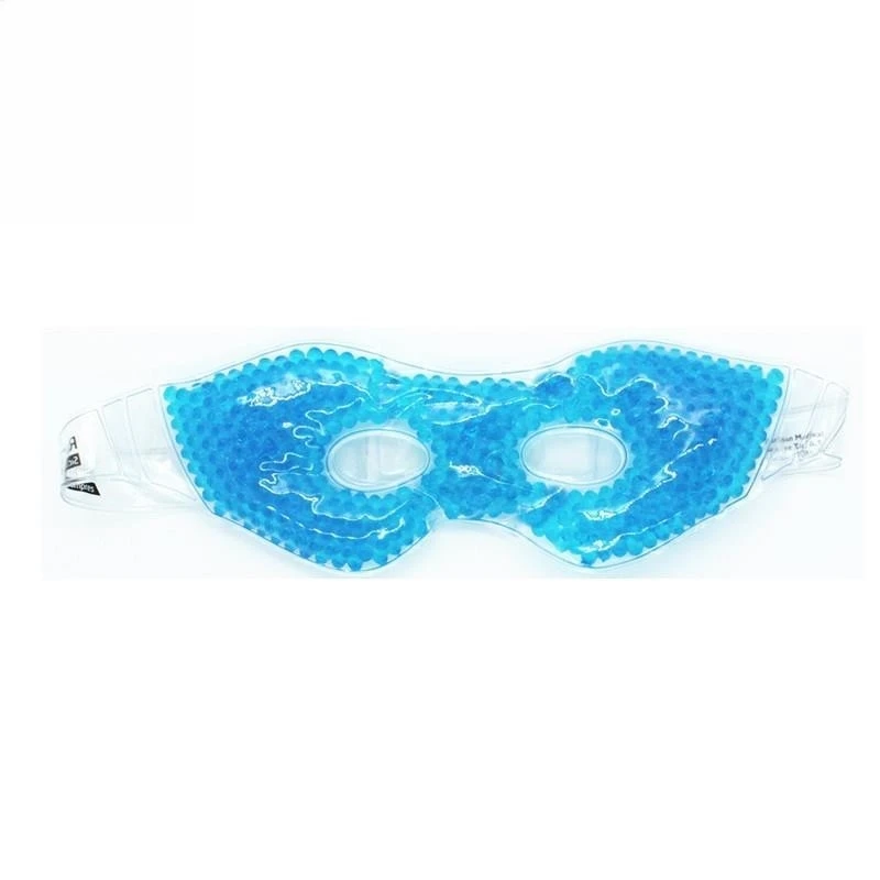 Hollow gel beads PVC super soft skin sleep eye mask summer cooling ice pack cold eye mask gel bead eye mask