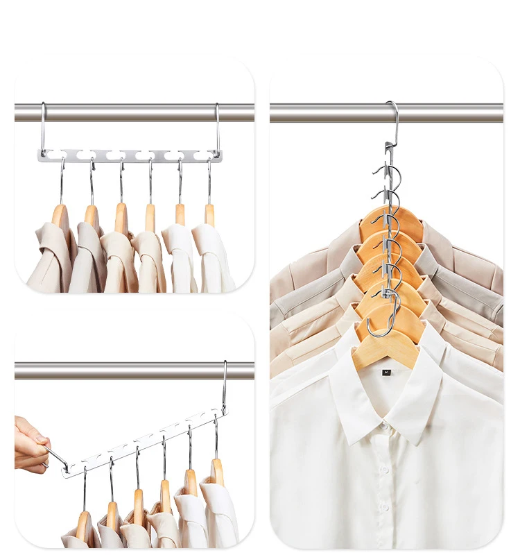 Hanger Connection Hook for Clothes Hanger, Space Saving Cascading Hanger Hooks for Stack Clothes Space Saving