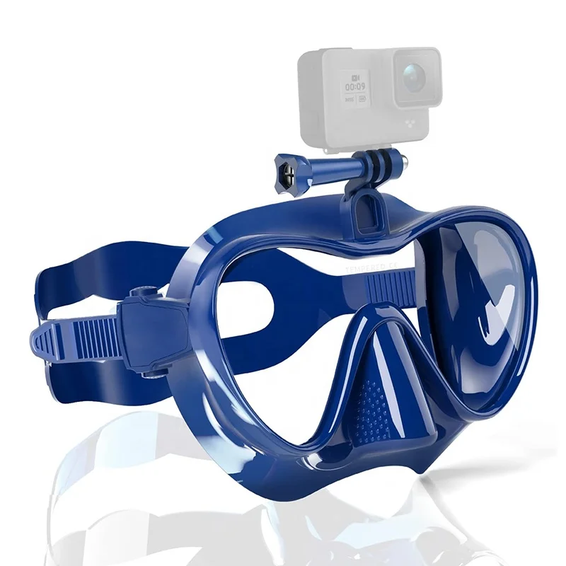 High Quality Big Eye Single Lens Low Volume Wide View Professional Deep Diving Masks Spearfishing Mask For Snorkeling