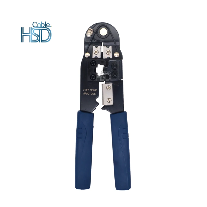 Hot sale Gold Plating Cat6 8p8c RJ45 Crimper Unshielded PC Material Cat 6 Male Connector Crimper Tool crimper hydraulic tool