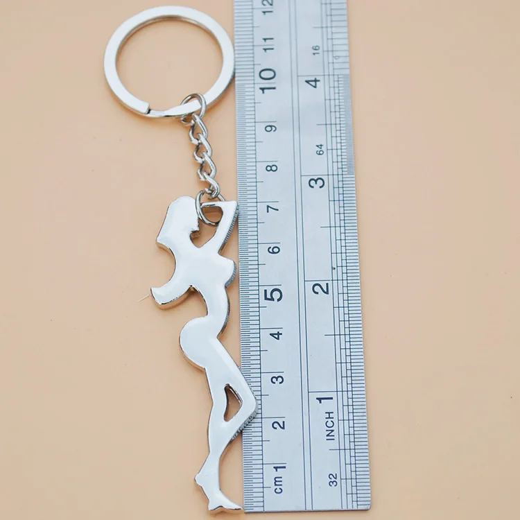 Bottle Opener Keychain Metal Sexy Lady Pendant Beer Opener Beverage Soda Beer Bottle Opener Keyring Christmas Birthday Gift