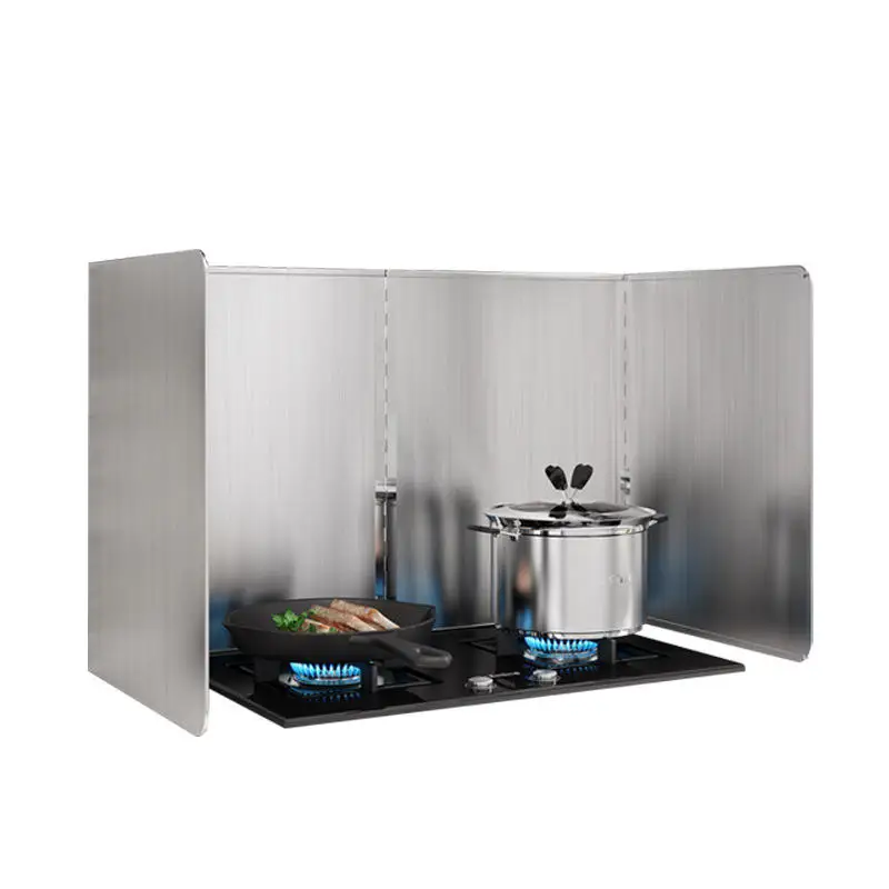 Stainless Steel Oil-proof Stove Splash-proof Shield Anti-oil Splash Baffle Splatter Cooking Screen