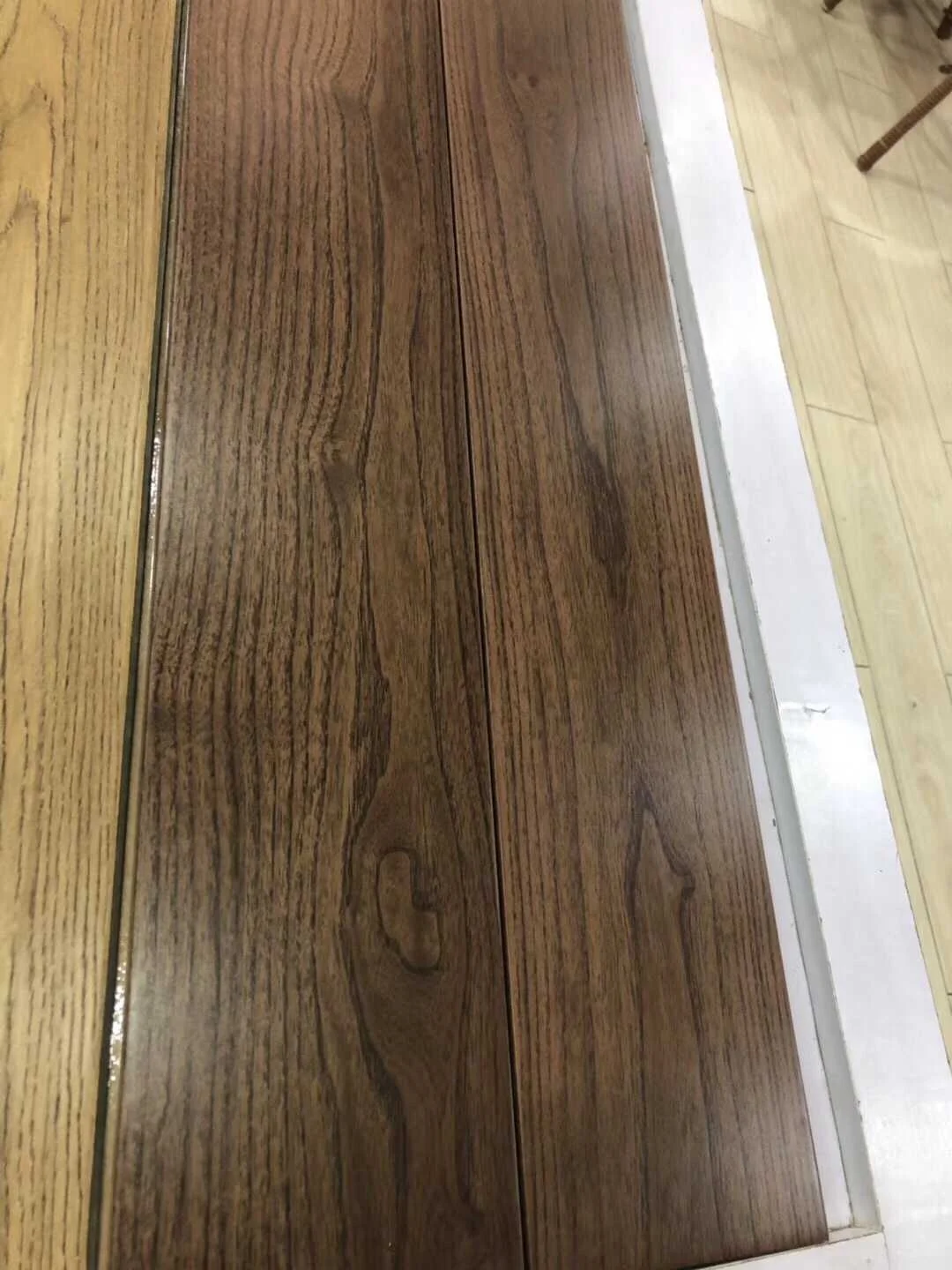 underground heating walnut color teak wood flooring