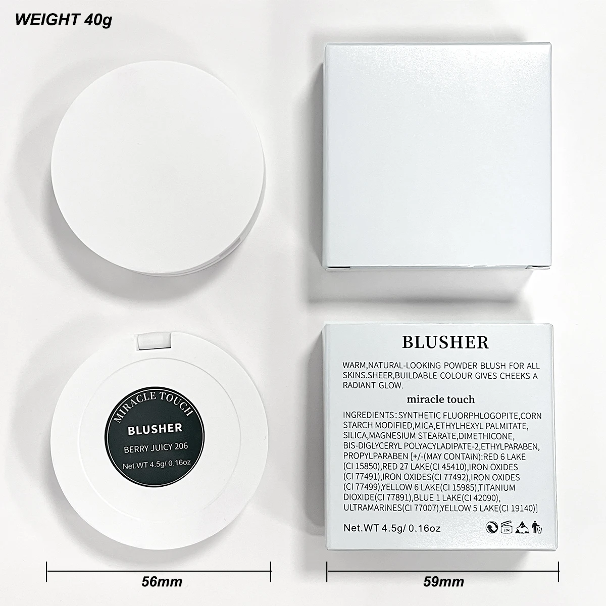 Best vegan makeup pressed powder with blush private label high pigmented wholesale unique pressed blush powder