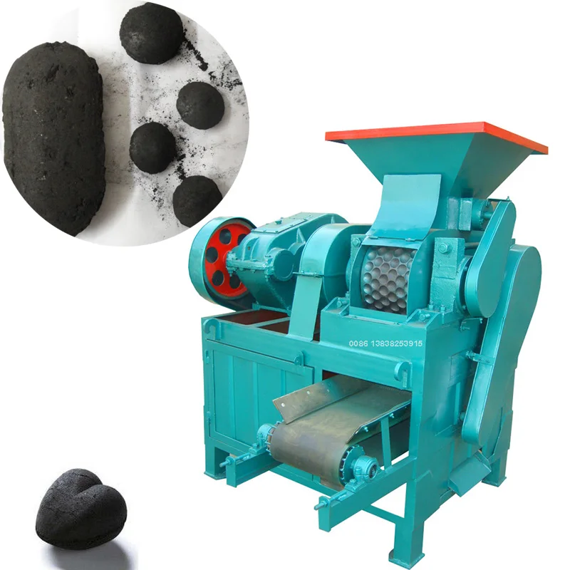 pillow shape charcoal powder briquettes press machine lignite coal briquette machine