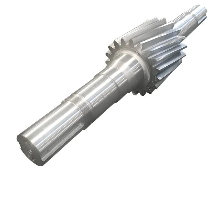 Nonstandard custom rolling mill main shaft Alloy Steel sugar mill pinion Forging Large Drive support roller Shaft