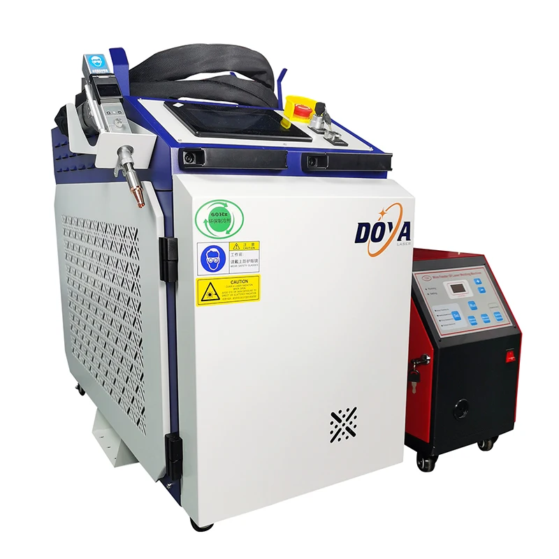 Mesin Las Serat лазер Kontinyu Genggam Tukang 1000W 1500W 2000W 3000W