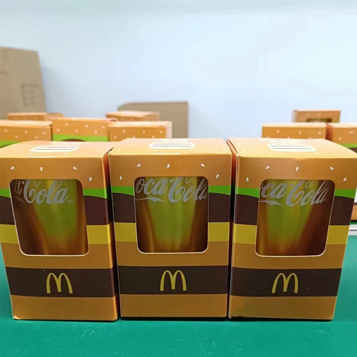 Custom Promotion Magic Aluminum 16Oz Stackable Stadium Cold Beer Tumbler Mug Color Changing Cup