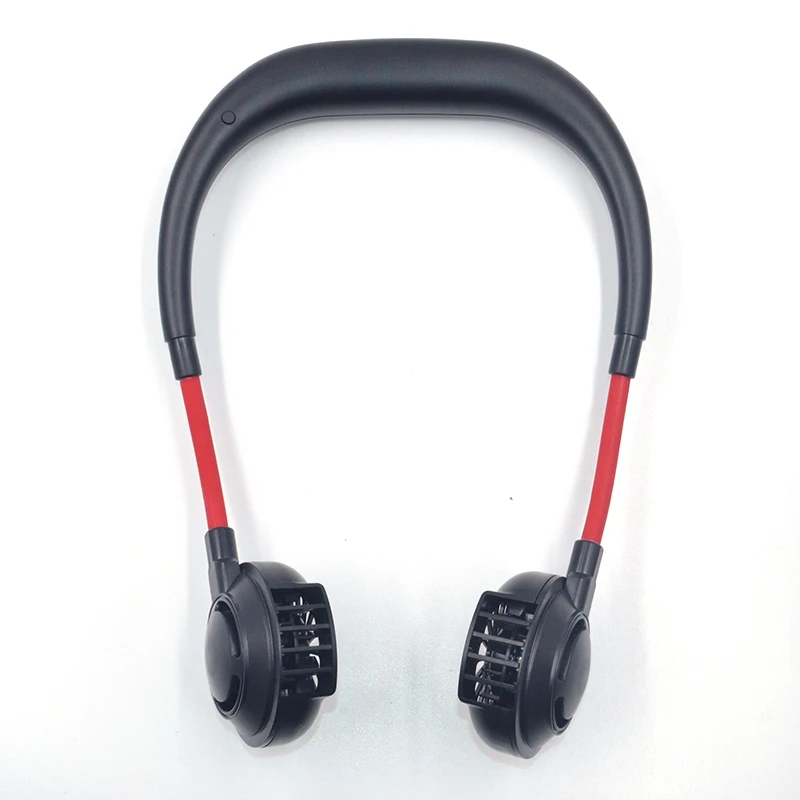 Rechargeable mini USB sport bladeless hanging neck fan with hands free