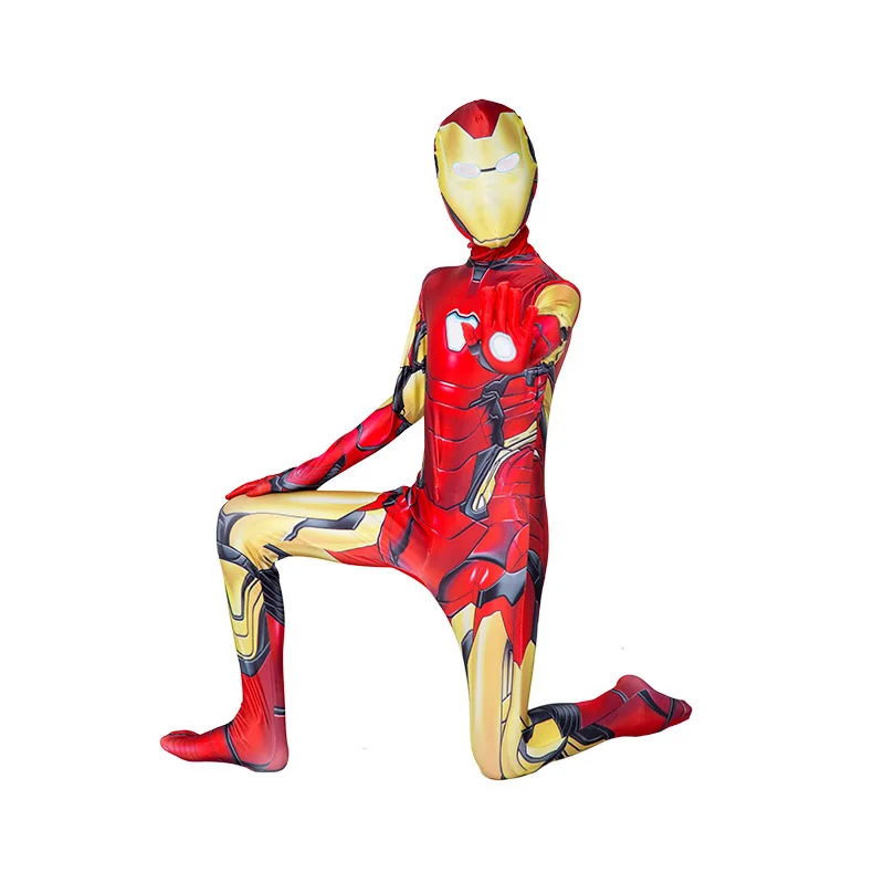 Free Sample Anime Cosplay Superhero Spider Man Clothes Jumpsuit Outfit Spider-man Suit Spiderman Costumes for Kids Boys Adults