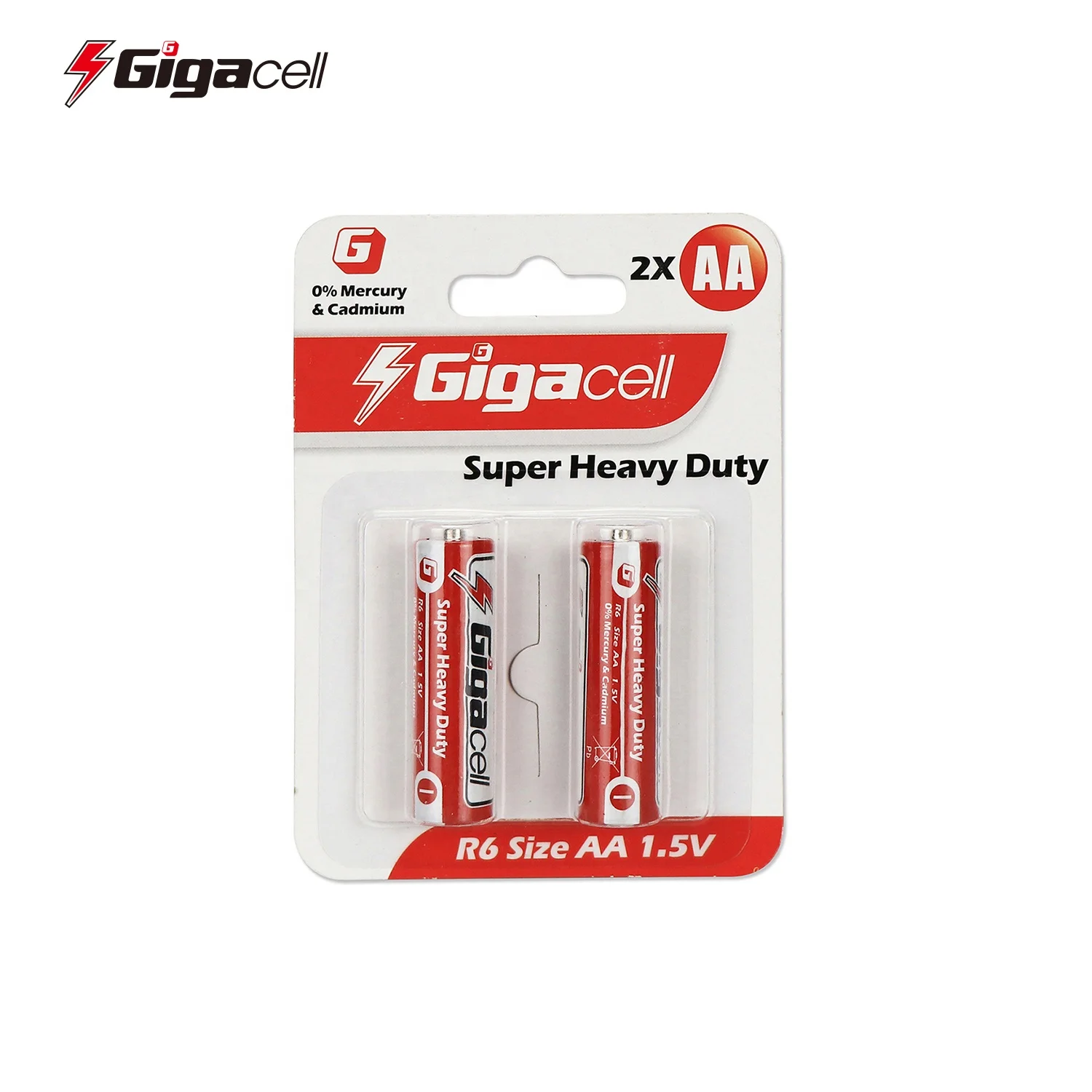 Gigacell Aa UM3 dry battery OEM Accepted 1.5V Carbon Zinc battery R6 AA battery environment protection