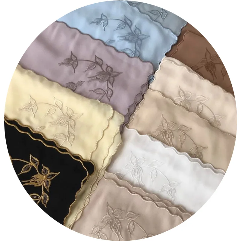 Шаль Sulam Bunga Klasik Новое поступление премиальная вышивка корейский шифоновый хиджаб мусульманская женская Роскошная шаль-шаль