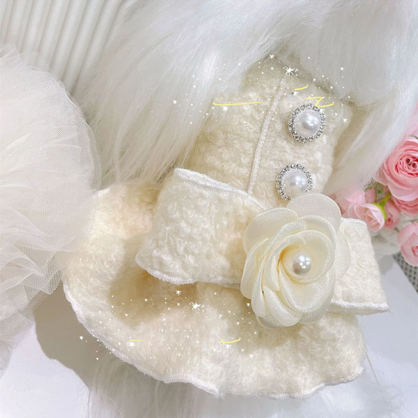 Factory Direct Dresses Wholesale Pet Puppy Dog Princess Dress Designer Dog Tutu Skirt