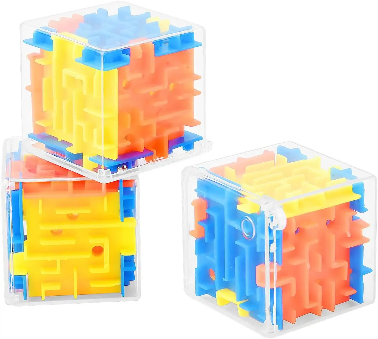 Plastic 3D Palm Maze toys Magic Cubes Puzzle Toys Kids Educational Toys For Kids Maze Money Box