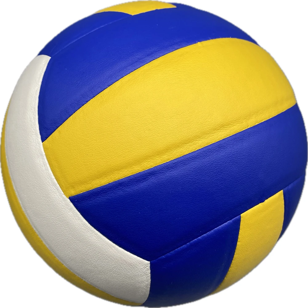 China Factory Wholesale 18 Panels Volleyball Superfine PU Three Colors Volleyball for Professional Training