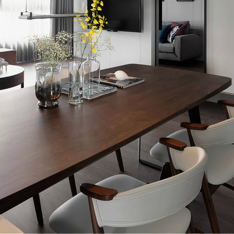 Modern design dining room furniture wooden dining table and chairs For small space