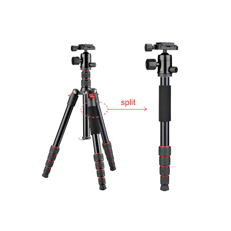 
DIGIPOD Economical 2 in 1 Multifunction professional aluminum stand monopod travel digital SLR camera tripod 