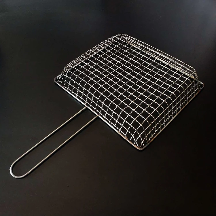 Disposal Bbq Grill Netting Round Convex Barbecue Wire Mesh