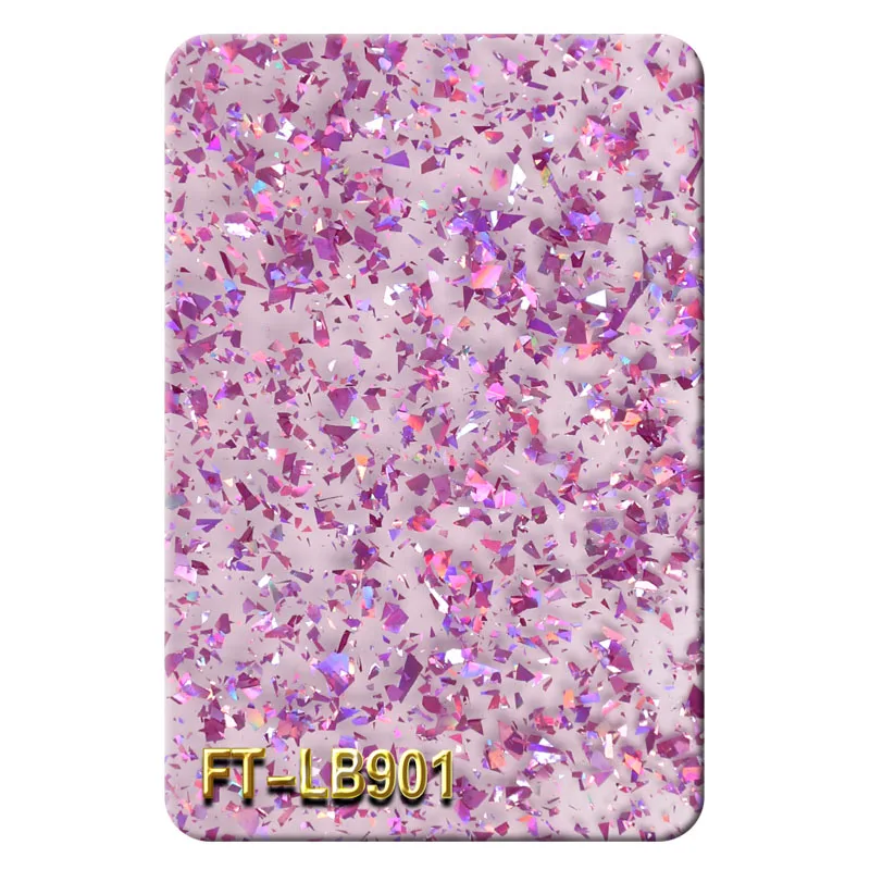 Wholesale Price Sparkle Pastel Acrylic Sheet For Craft Making FT-LB901