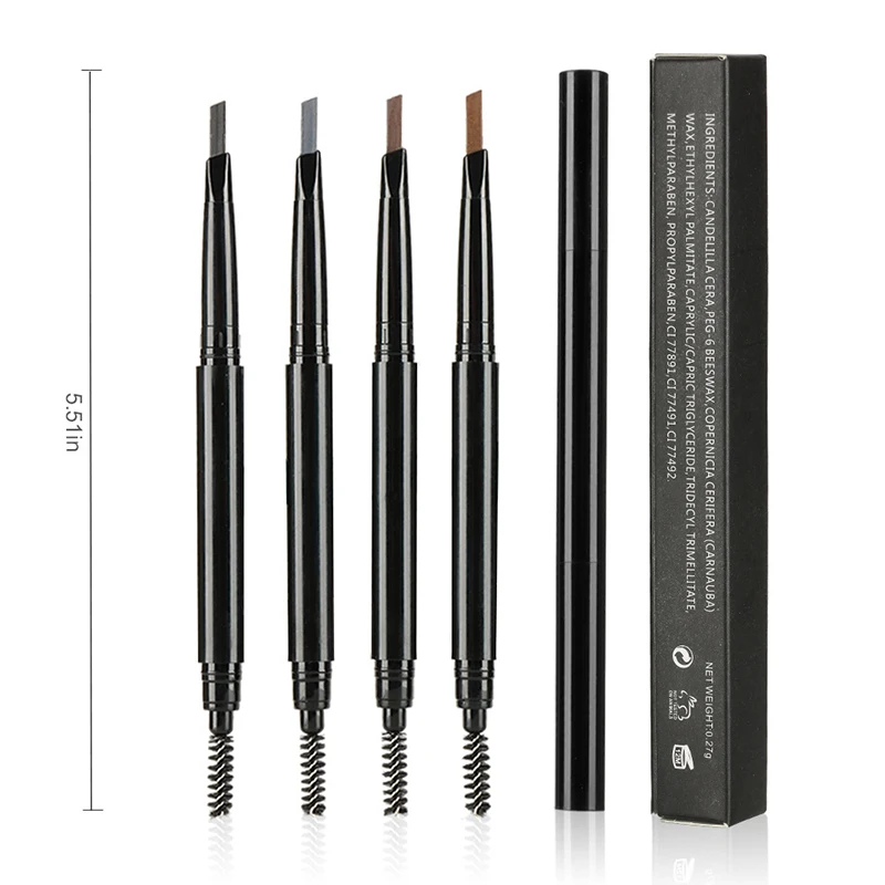 Best selling no logo eye brow brush custom color brow pen neon waterproof eyebrow pencil colors