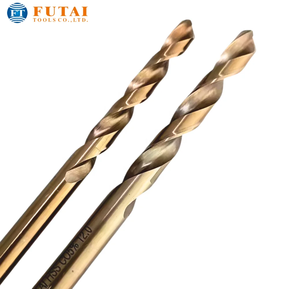 Durable DIN338 M2 Straight Shank Cobalt Titanium HSS Twist Drill Bits