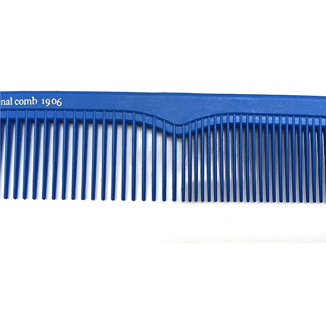 Custom Logo Professional Hot Comb Antistatic Plastic Carbon Fiber Combs Barber Hair Comb for Salon
