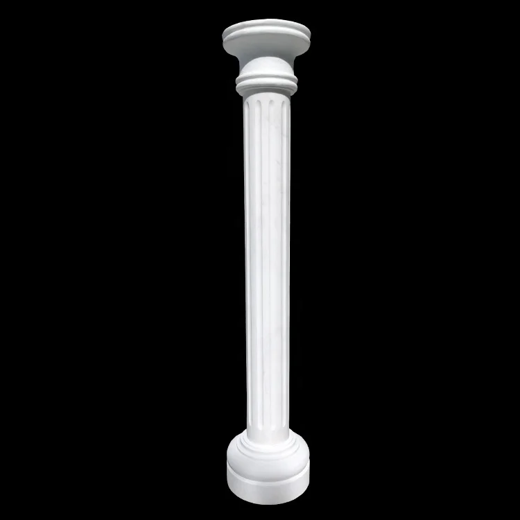 Outdoor white marble porch column structural marble columns white marble roman column
