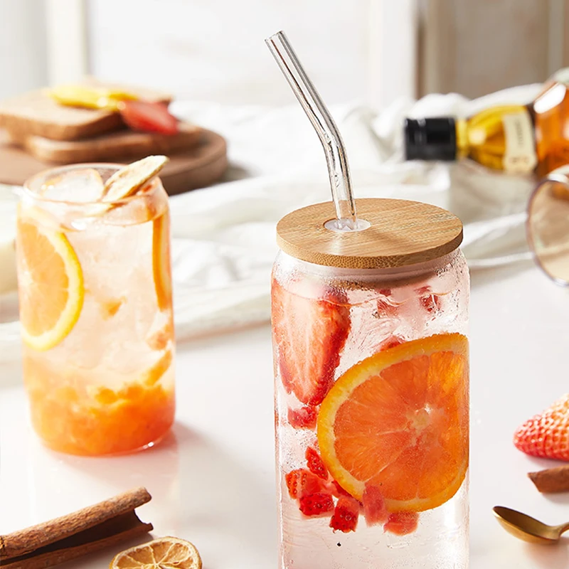 Beer Glass Can Ice Frozen Coffee Glass Water Cup Juice Drink Coco Cola Bottle Beer Coffee Milk Tea Glass Cup